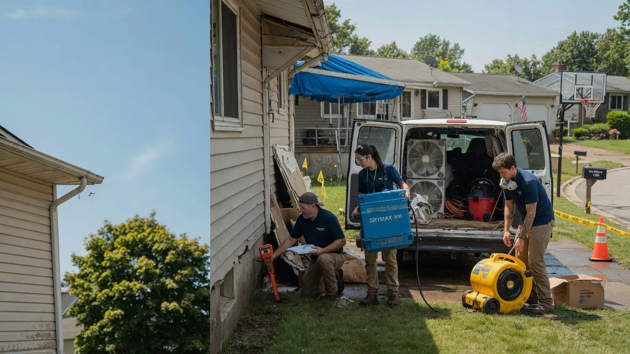 Ceiling Leak Cleanup in Jeffersonville, IN near me